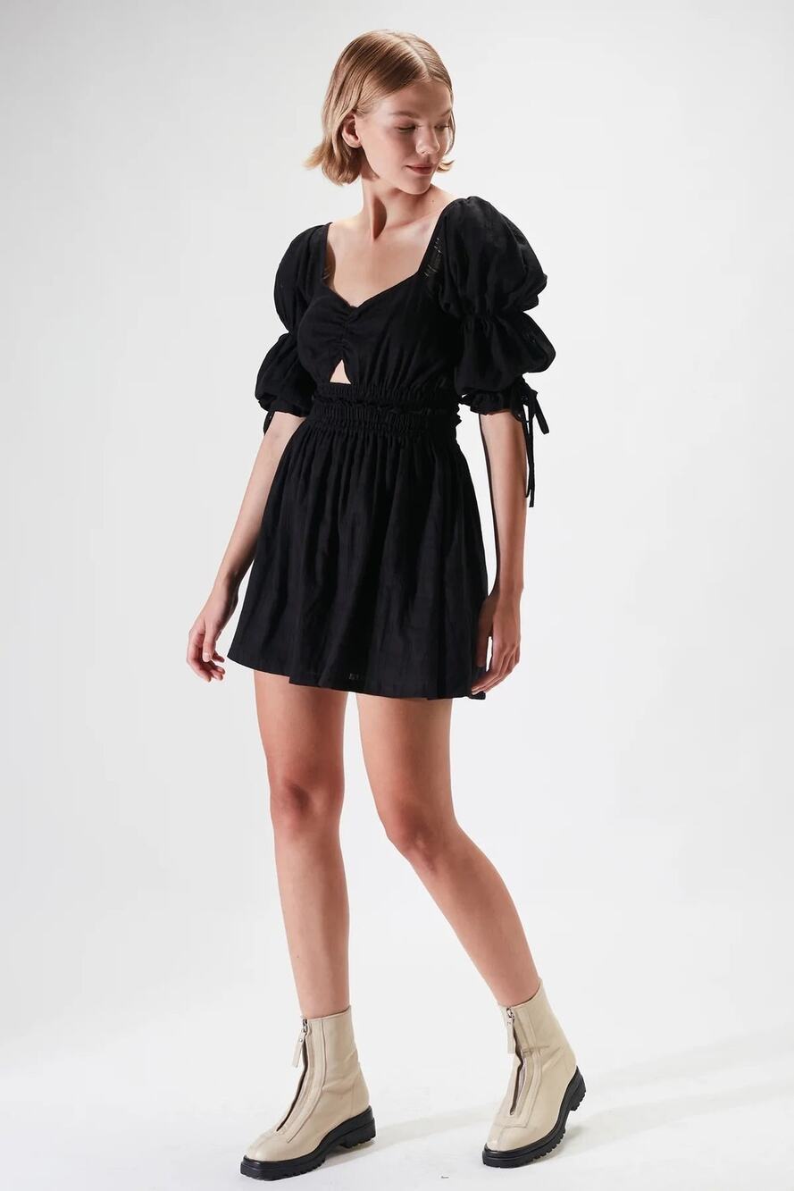 Rue Stiic Nyla Mini Dress Black